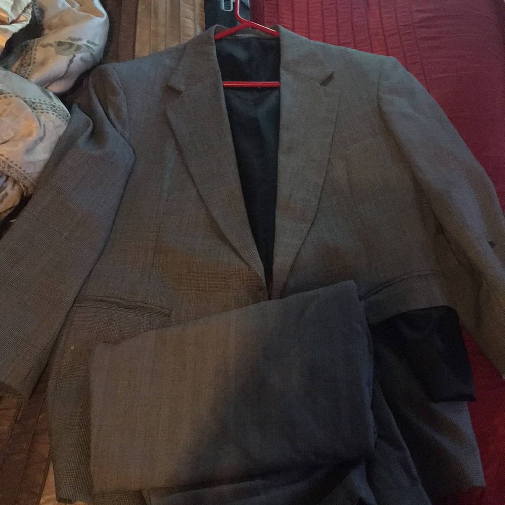 Gray suit